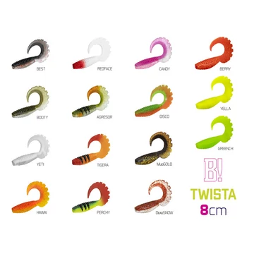 Gumihal Delphin TWISTA UVs / 5db