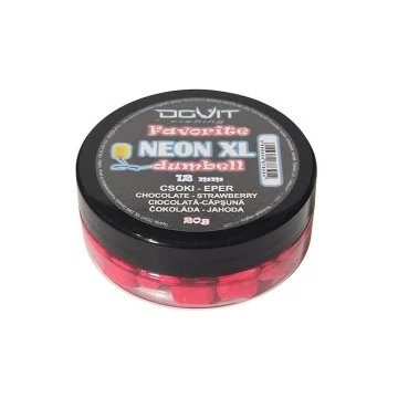Favorite Dumbell Neon XL 12mm  - Csoki - eper