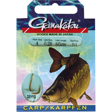 Gamakatsu Carp előkötött 10/cs. ( BKG-3310G/002)