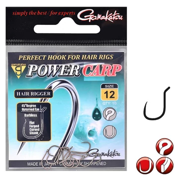 Gamakatsu Power Carp Hair Rigger BL 10db/cs.