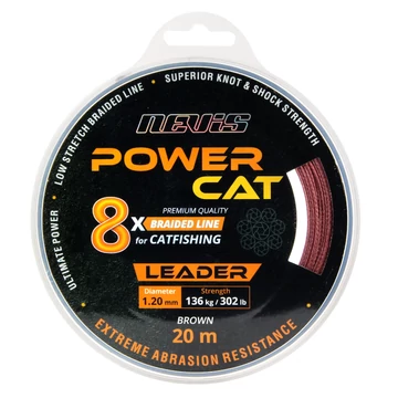 Nevis Powercat Braid Leader X8 zsinór 20m fonott
