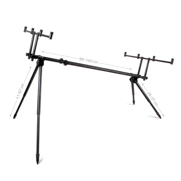 Carp Academy Alcatraz Rod Pod Black