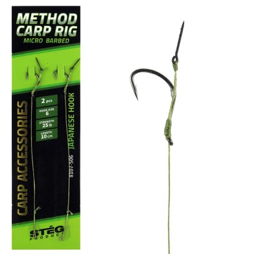 Stég Method Carp előke tüskével 10cm 2db/cs