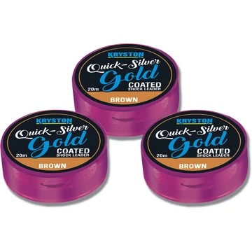 Quicksilver Gold Shock Leader 25lbs 20m Brown  