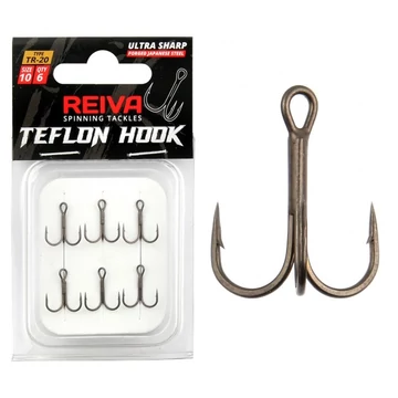 Reiva Teflon Treble hármashorog 6db/cs