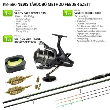 Nevis Távdobó method feeder szett 1843-391+ 2542-660+ 8100-460