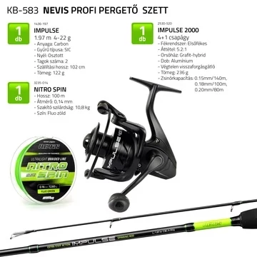 Nevis Profi pergető szett  1436-197+ 2530-520 + 3235-014