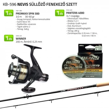Nevis Süllőző fenekező szett 1901-300+ 2545-440+ 3206-225