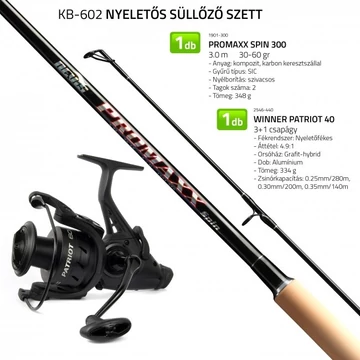 NEVIS Nyeletős süllőző szett 1901-300 + 2546-440