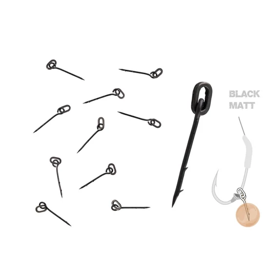ZFISH Bait Spike & Oval Ring - csalitüske ovális gyűrűn, 15 mm, 10 db/csomag