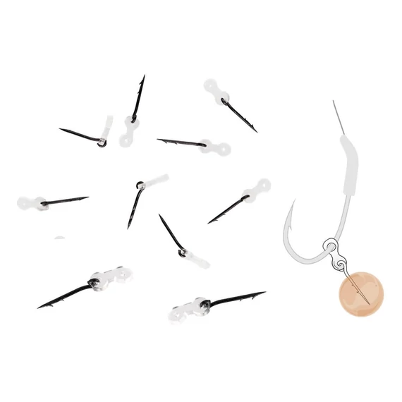 ZFISH Bait Spike Silicone Holder - csalitüske szilikongyűrűvel, 10 db/csomag