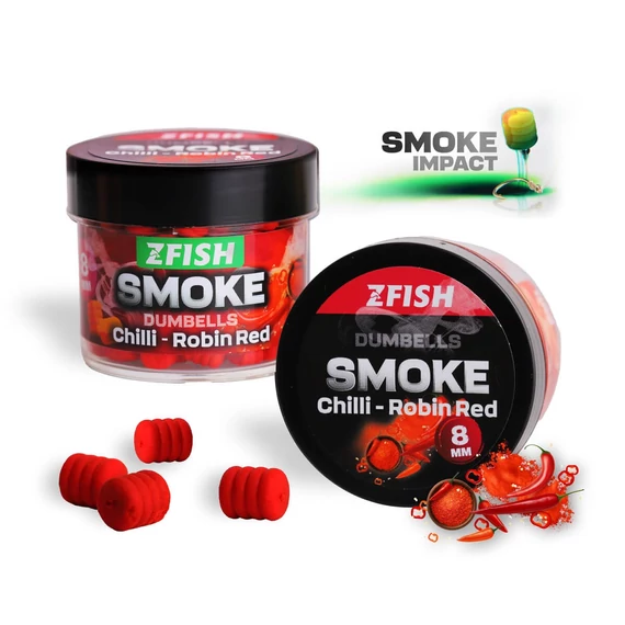 ZFISH Smoke POP-UP Dumbells 8 mm - Chilli-Robin Red