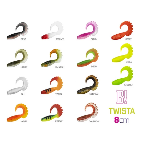 Gumihal Delphin TWISTA UVs / 5db