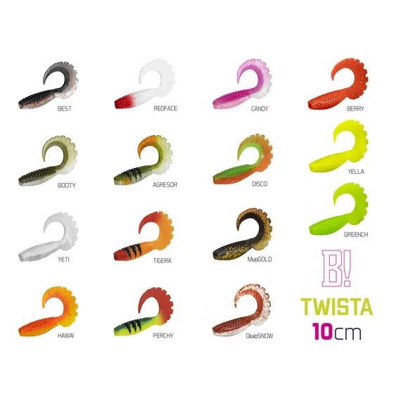 Gumihal Delphin TWISTA UVs / 5db