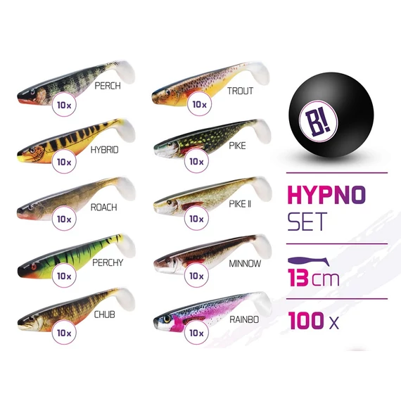 Műcsali szettek BOMB Hypno 13cm / 100db