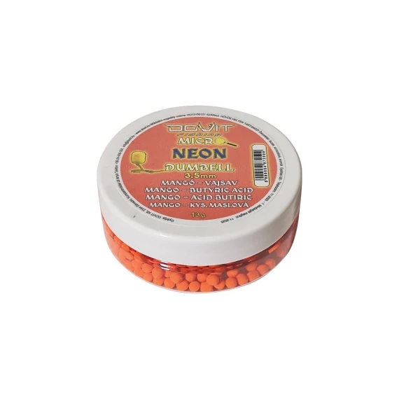 Micro Neon Dumbell 3,5mm - Mangó - Vajsav