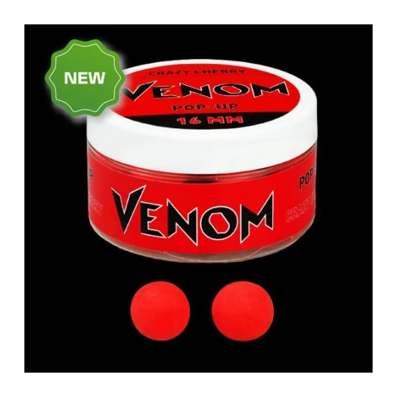 VENOM POP-UP BOILIE 16 MM CRAZY CHERRY