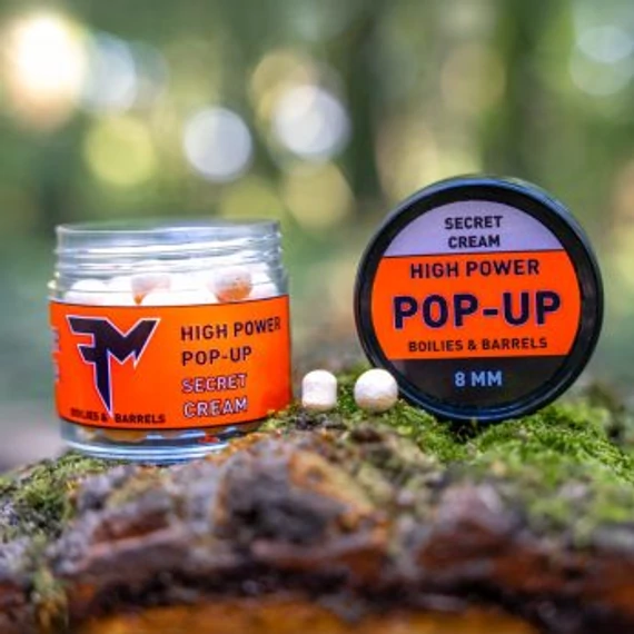 HIGH POWER POP-UP BOILIES & BARRELS 8 MM SECRET CREAM