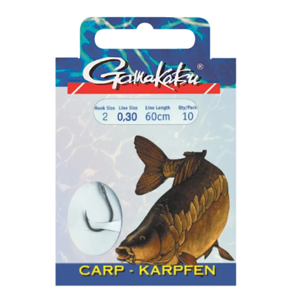 Gamakatsu Carp előkötött 10/cs (BKG-3310F/008)