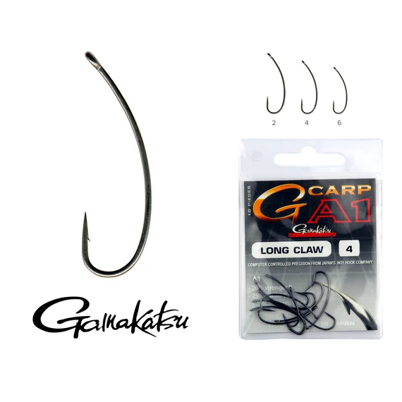 Gamakatsu G-carp A1 LONG CLAW 2  10db/cs