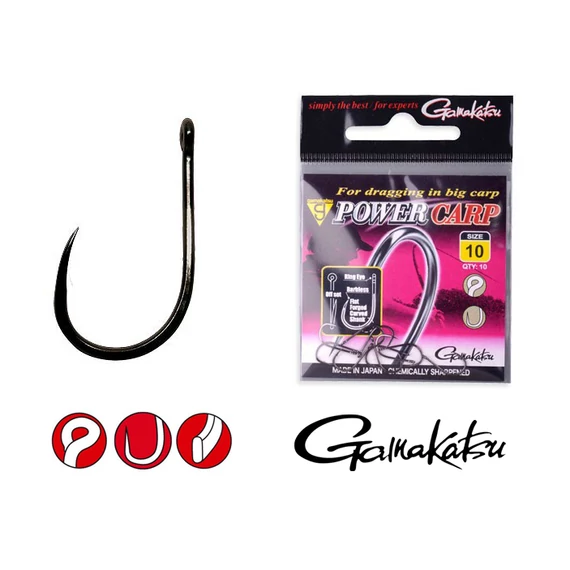 Gamakatsu Power Carp Ring Eye BB 10db/cs