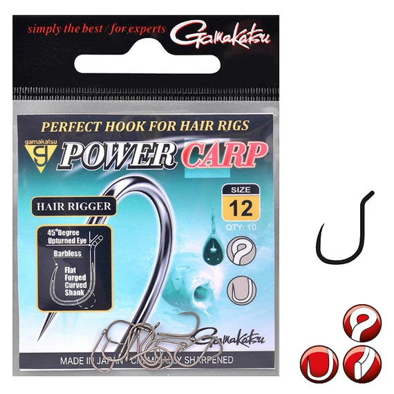 Gamakatsu Power Carp Hair Rigger BL 10db/cs.