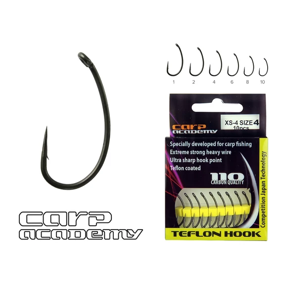Carp Academy Teflon Hook horog XS