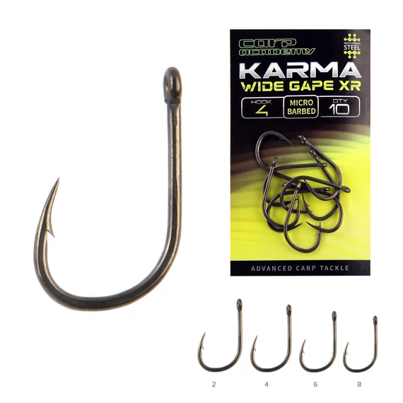 Carp Academy KARMA Wide Gape XR 10db/cs