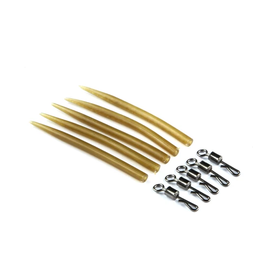 Carp Academy Gyorskapocs szilikoncsővel  XL 5+5db