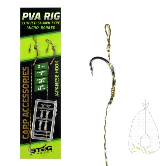 Stég PVA Előke 12cm 2db/cs