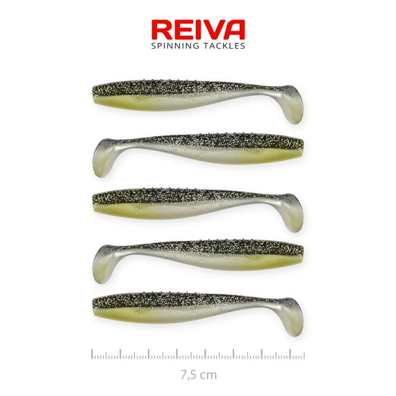 Reiva Flat Minnow shad 7,5cm 5db/cs