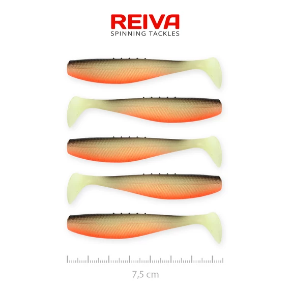 Reiva Flat Minnow shad 7,5cm 5db/cs