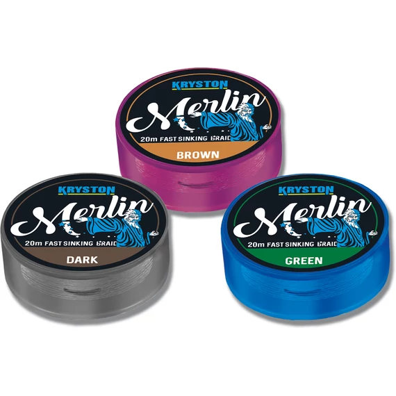 Kryston Merlin Fast Sinking Supple Braid 20m süllyedő, fonott