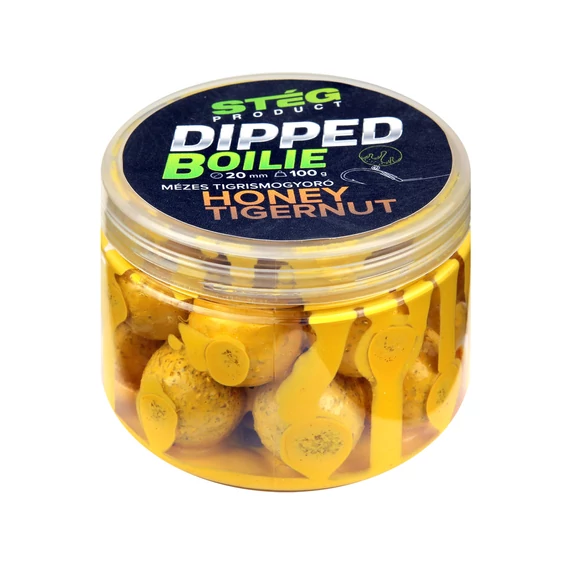 Stég Dipped boilie 100g 20mm Honey-Tigernut