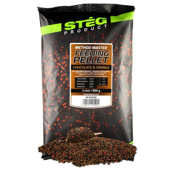 Stég Feeding Pellet 2mm 800g Chocolate-Orange