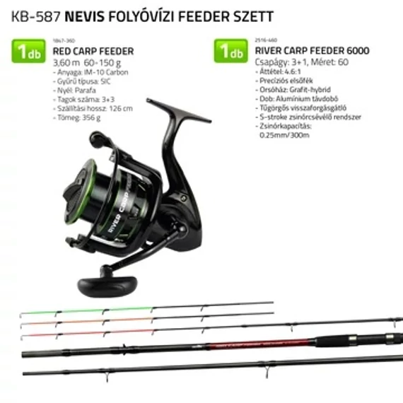 Nevis Folyóvízi feeder szett 1847-360+ 2516-460