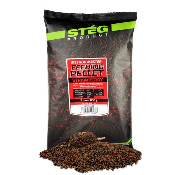 Stég Feeding Pellet 2mm 800g Strawberry