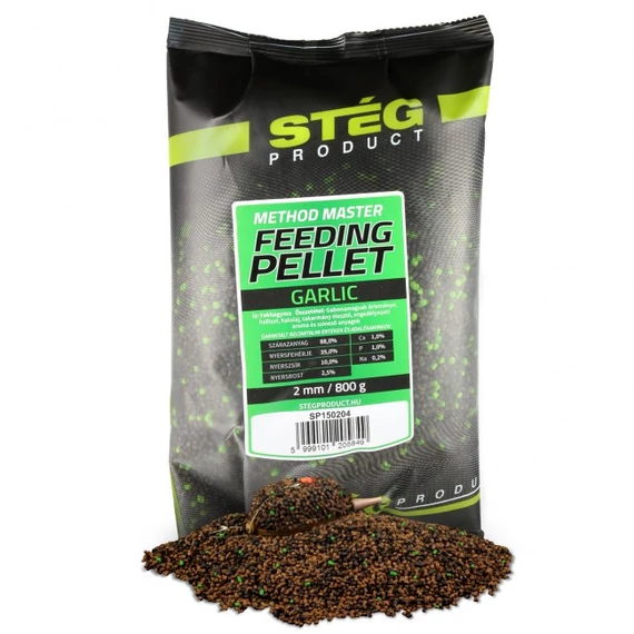 Stég Feeding Pellet 2mm 800g Garlic