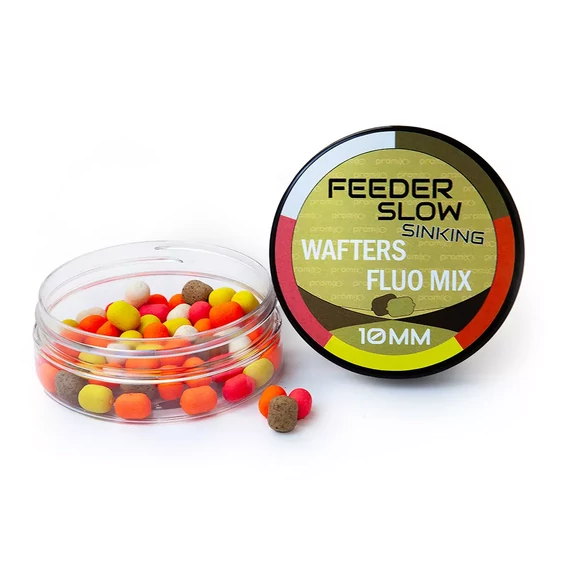 Promix Feeder Slow Sinking Wafters Fluo Mix 10mm