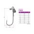 Kép 4/8 - Grub-tartóval ellátott Delphin AeroFORCE jigfej / 5 db